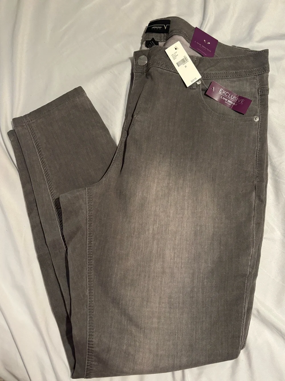 Lane Bryant Gray Skinny Jeans - Exclusive Fit